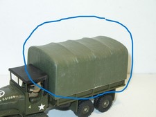 DINKY TOYS, bache capote arriére en plastic pour GMC militaire