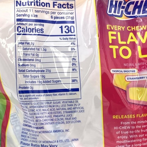 Morinaga Hi-Chew PassionFruit+MangoCoconut+Pineapple,Strawberry+Lemonade 11.65oz - Picture 2 of 5