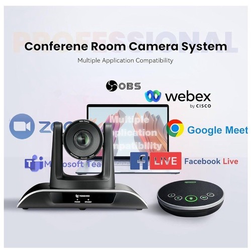 TONGVEO TV-C3+M3B All-in-One Conference Room Video Camera System - Photo 6/10