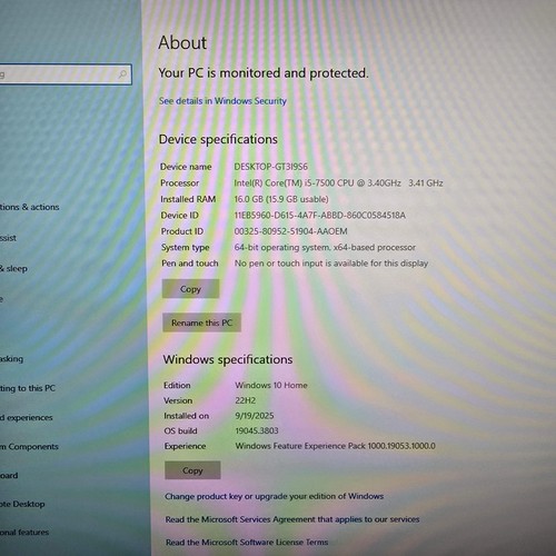 PowerSpec Custom PC B663 i5-7500 16GB RAM 128GB tb SSD 1TB HDD Desktop Only - Picture 2 of 9