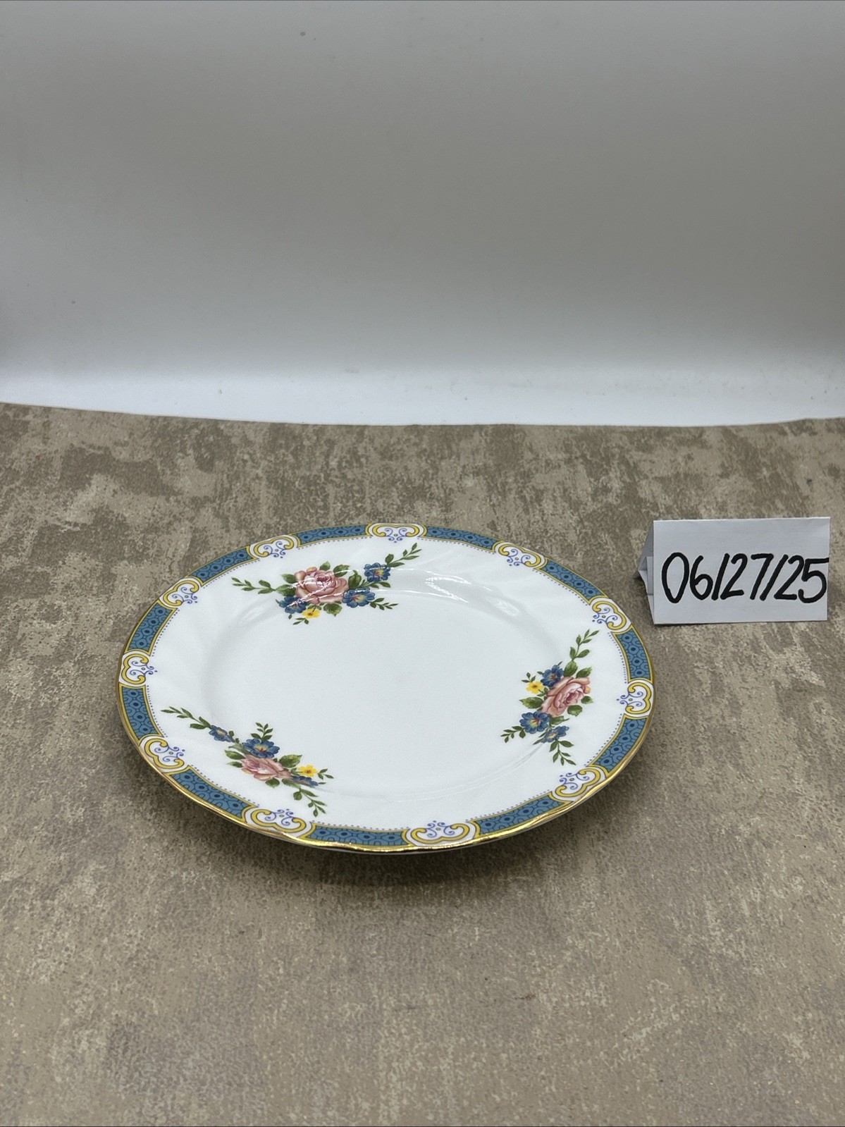 Shabby Chic Vintage China Tea Set 3 Trios (Cup, Saucer, Dessert Plate)