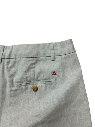 TABS Shorts Mens Size 32 Mint Green Linen Blend Chino Shorts 8" Inseam Summer - Picture 5 of 9
