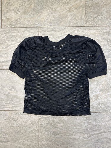 Vintage Nike Fußball Trikot Shirt Jugend Medium schwarz unbedruckt Swoosh Training - Bild 5 von 7
