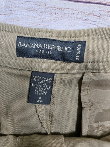 Banana Republic Hose Martin Fit camelfarben Stretch Baumwolle vorne flach Größe 4L - Bild 2 von 10