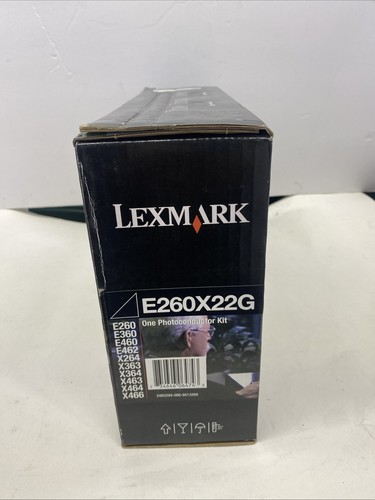 Lexmark E260X22G Black Drum Toner Cartridge