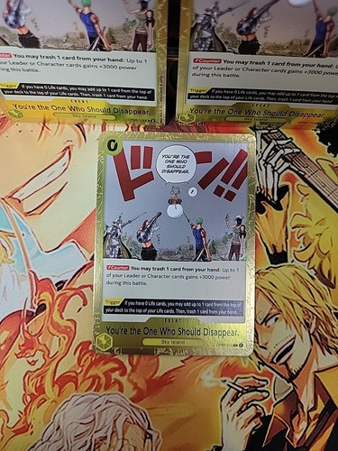 OP06-115 x3 You're the One Who Should Disappear Rare English Wings Of Captain NM - Bild 2 von 6