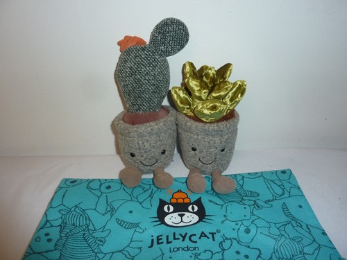 Jellycat Amuseables Silly Succulents Prickly Pear Cactus + Jade 7-9.5"