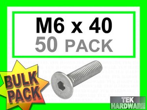 M10 x 40 20 pk socket caps Acier inoxydable fraisés Allen boulons