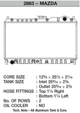 CSF Cooling - Racing & High Performance Division 2863 Fits 98-05 Mazda NB Miata