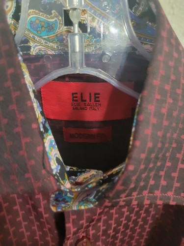 Elie Balleh Boy's Dress Casual Button Down Shirt- Red Striped-Size 4- NWT - Picture 7 of 7