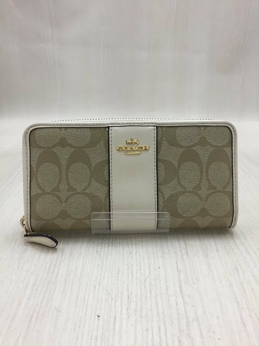 Coach Signature/Wallet/Cream/Signature