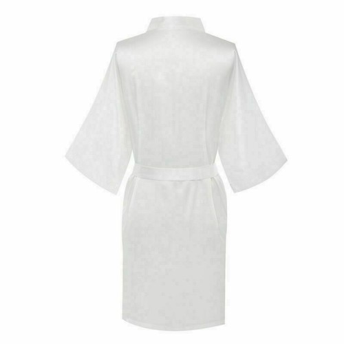 Champagne Satin Silk Wedding Bride Bridesmaid Kimono Robe Party Dressing Gown - Picture 19 of 22