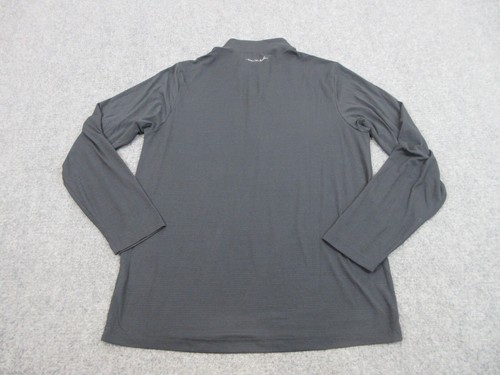 Travis Mathew Sweater Mens Medium Black Golf Quarter Zip Sweatshirt Outdoors - Picture 11 of 14
