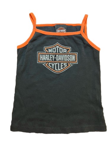 Camiseta sin mangas Harley-Davidson mediana 2007 negra para niña - Imagen 3 de 9