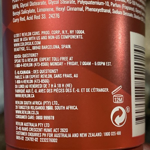 Revlon Colorsilk Brave Red Colorstay Moisturizing Shampoo 8.45 Fl Oz Lot Of 2 - Picture 5 of 5