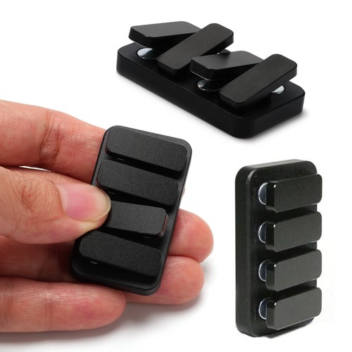 Haptischer Fidget Clicker Metall Schieber Handpresse Tasche EDC Stressabbau Spielzeug - Bild 21 von 27