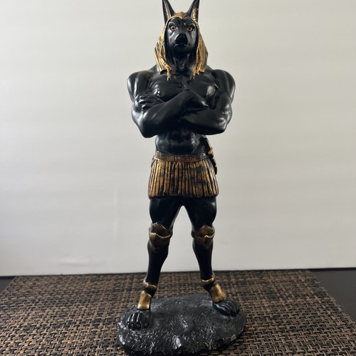 Anubis Egyptian God of Afterlife Figurine 10.5 *Read*