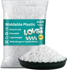 Sukh 10.9Oz Moldable Plastic Pellets - Thermoplastic Beads Polymorph Plastic Mel