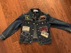Gap Kids Girls Jean Jacket With Travel Patches Size Small Very Unique