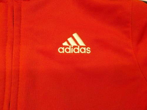 Boys Jacket Adidas Size 5 Full Zip Active Training Red Lightweight Tracksuit Top - Picture 4 of 8