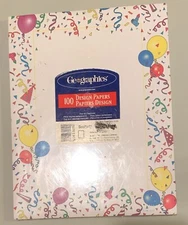 SEALED 100 Sheets Geographics Birthday & Other Parties Letterhead Computer Paper