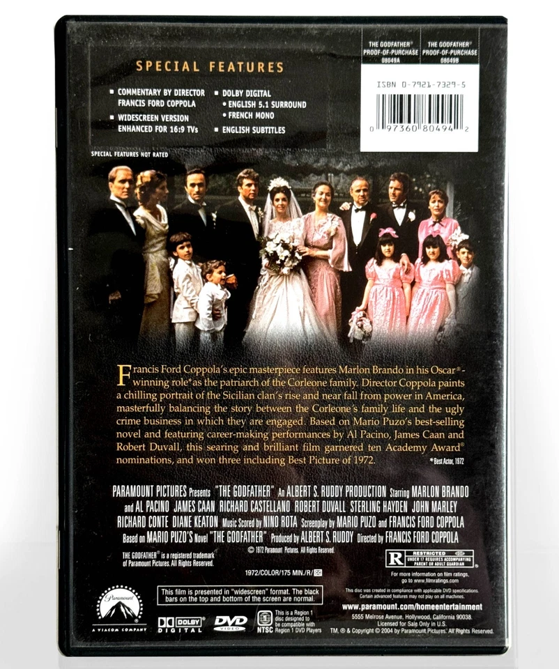 The Godfather Trilogy (5-Disc DVD, 1972, Widescreen, Box Set) Like New ! Foto 2 de 3