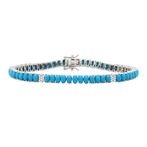 アクセサリー [VINTAGE] turquoise silver bracelet Vintage .925 Sterling Silver Turquoise Bracelet 57.7g | eBay