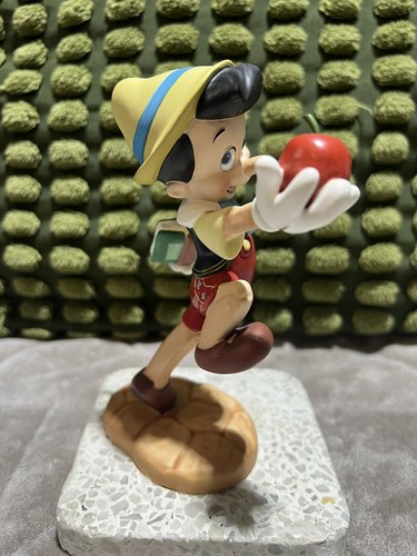 Figura de porcelana 1998 WDCC Pinocho "Adiós Padre" súper rara coleccionable - Imagen 5 de 11
