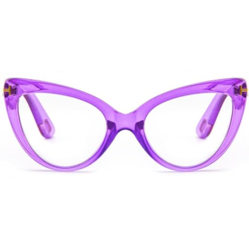 Cat Eye Readers Purple Reading Glasses Cateye Butterfly Fashion Frames +150 - Picture 1 of 4