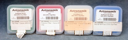 SET OF FOUR ASTRONOMIK CANON EOS APS-C CLIP FILTERS - Picture 2 of 2