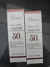 UV Clear Face Sunscreen, SPF 50 Oil Free, Silky Sunscreen 1.76oz  2 bottles