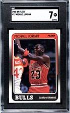 1988-89 Fleer Michael Jordan #17 SGC 7 HOF