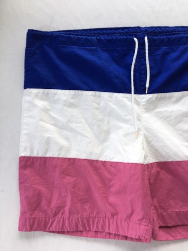 Vtg Polo Ralph Lauren Fabric Lined Swim Trunks Shorts Color Block Adult XL - Picture 3 of 11