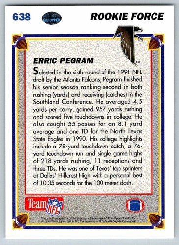 1991 Upper Deck UD Football Cards (601-700) - U-Pick From List - Picture 75 of 195