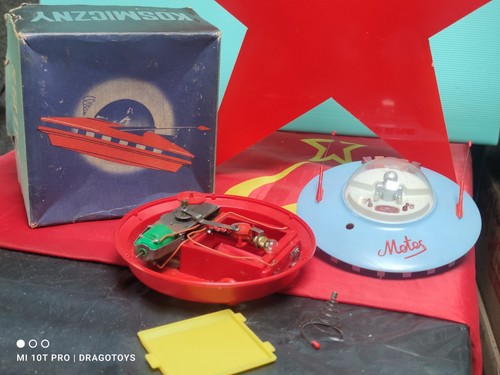 JUGUETE PLATILLO ESPACIAL VINTAGE 'METEOR' AÑOS 70 BATT. OPERADO EN CAJA POLONIA 1ª EDICIÓN - Imagen 4 de 24