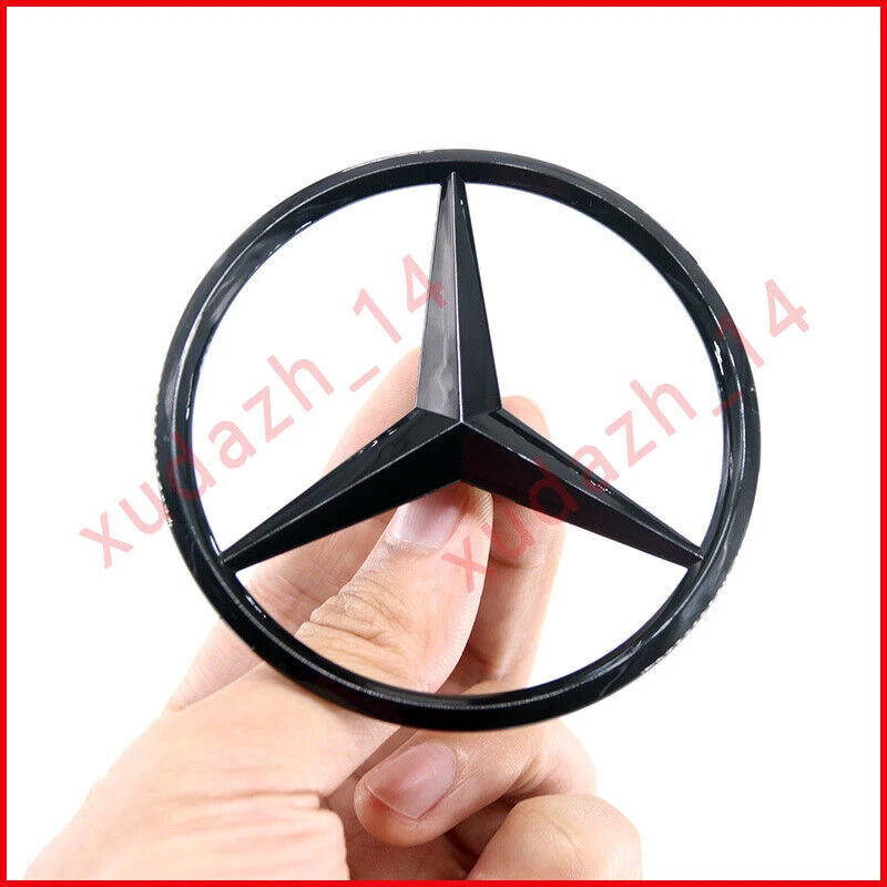 Emblema insignia estrella trasera negro C43+AMG+STAR para Mercedes-Benz Clase C W205 4 puertas Foto 2 de 4