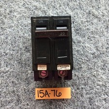 GE 20 Amp 2 Pole THQB Circuit Breaker 120/240V General Electric Bolt On THQB220