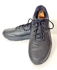 Brooks Addiction Walker 2 Men's Black Leather Walking Shoes  - Size 15EE