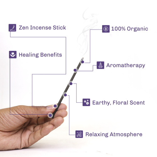 Lamatar1 Natural Incense Stick Elevate Your Meditation with 5 Divine Fragrances - Picture 3 of 12