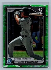 2024 Bowman #BCP-41 Jacob Gonzalez Lunar Glow Refractor Chicago White Sox