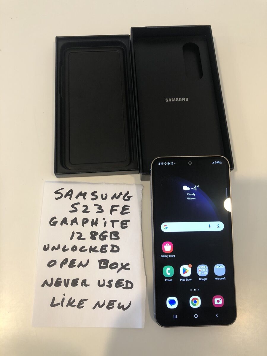 Samsung Galaxy S23 FE - 128 GB - Graphite (Unlocked) (CA Samsung Galaxy S23 FE - 128 GB - Graphite (Unlocked) (CA
