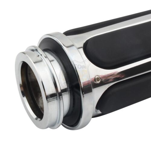 CNC Handlebar Hand Grips For Harley Electra Glide Road Glide Softail Electronic - Picture 5 of 19