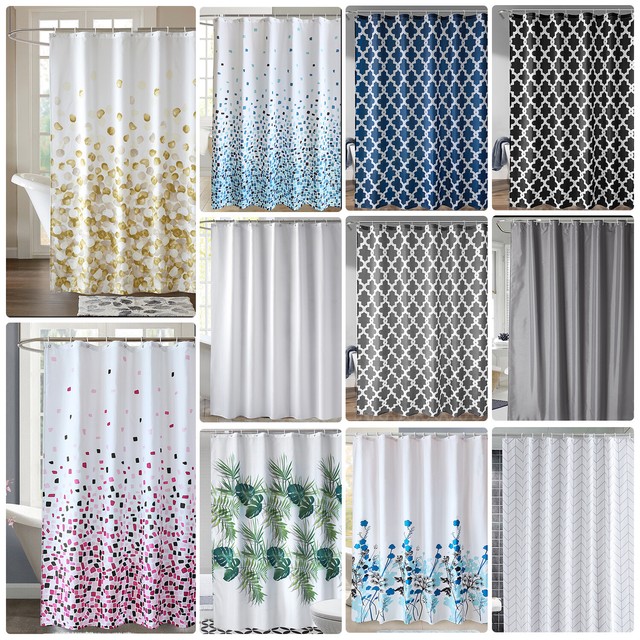 Extra Long Shower Curtain Waterproof Polyester Bathroom Shower Curtain with Hook Extra Long Shower Curtain Waterproof Polyester Bathroom Shower Curtain with Hook