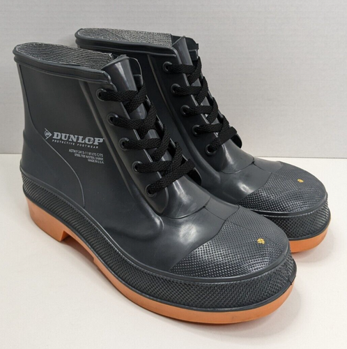 DUNLOP PROTECTIVE FOOTWEAR Sure Flex PVC Boots ASTM 2413-11 Steel Toe Size 10 - Picture 3 of 21