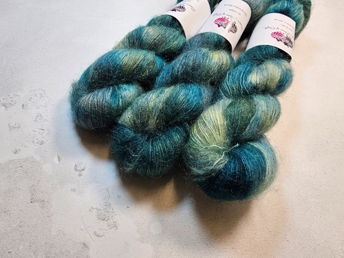 Kinder Mohair Seide Garn , Spitze Gewicht, 50 G, Waterloo - Bild 6 von 6