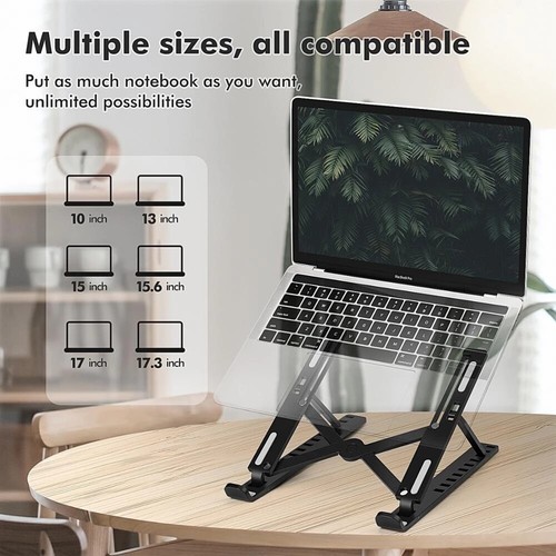 Foldable Laptop Tablet Stand Adjustable Desk Holder For Macbook Pro Air Notebook - Picture 6 of 14