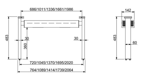 Combisteel Beleuchtungselement Keramik Beheizt 3/1 - Bild 2 von 2