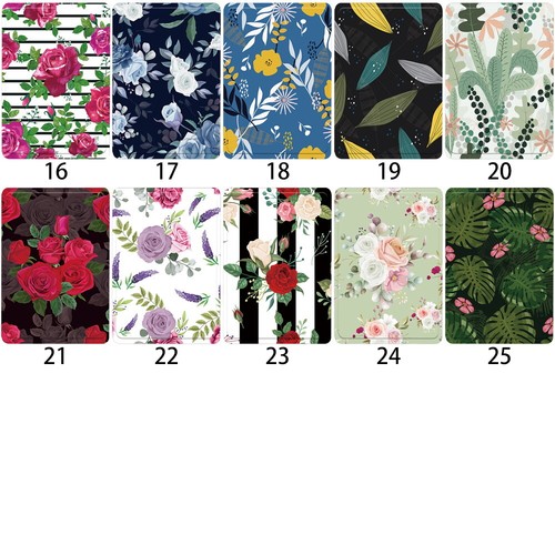Printed Flower PU Leather tablet Stand Cover Case for Amazon Fire 7 8 10/Max 11 - Picture 4 of 27