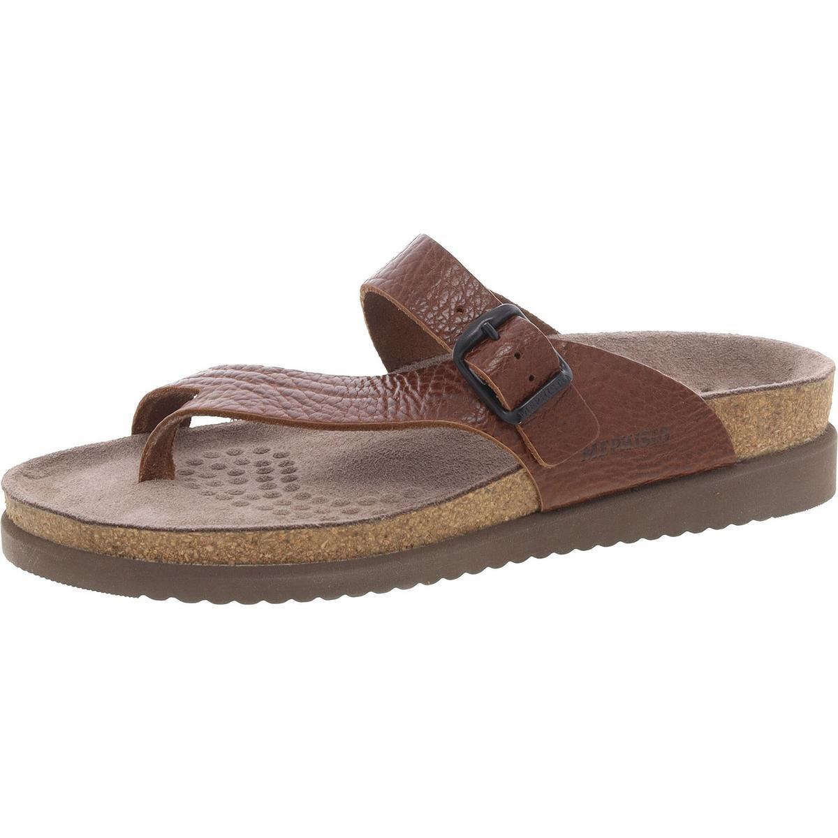 Женские коричневые кожаные босоножки-горки Mephisto, средний размер 38 (B,M) BHFO 7966