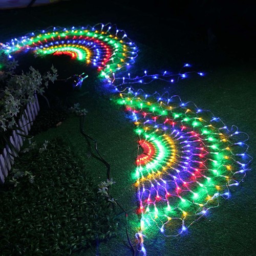 3M 444LEDs Peacock Fairy String Light Outdoor Net Mesh Curtain Light Party Decor - Picture 10 of 12
